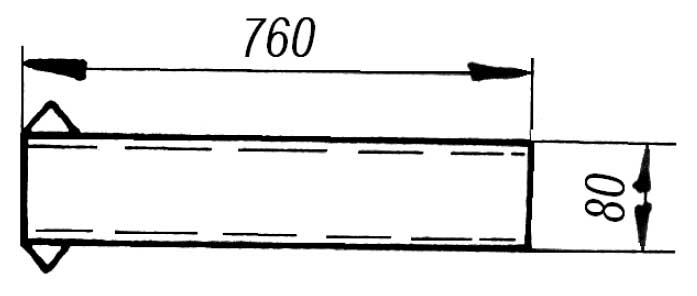 Кронштейн кабельроста КР6 - габаритная схема