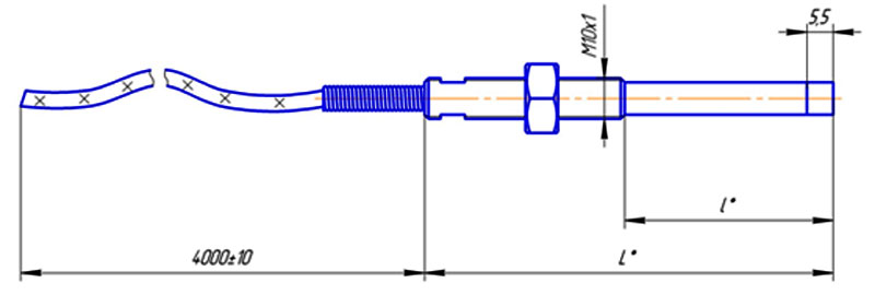 Схема - габаритные размеры катушки индуктивности